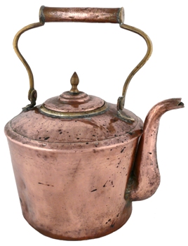 This photo of a copper teapot was taken by photographer Cris DeRaud from Fresno, California.